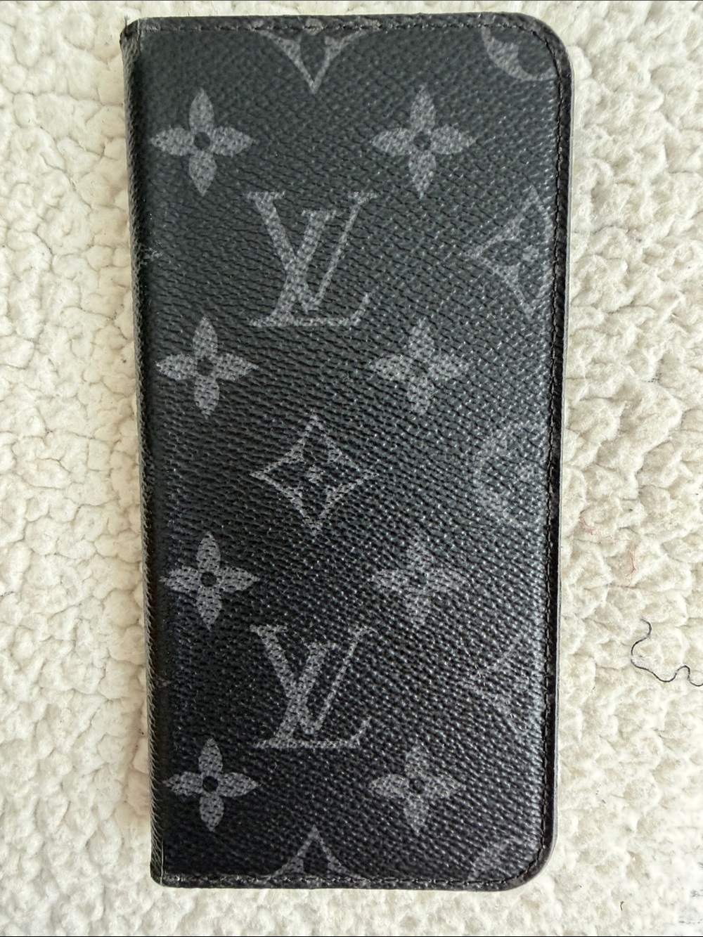 Louis Vuitton Monogram Eclipse Folio Case for iPhone 7 Plus / 8 Plus